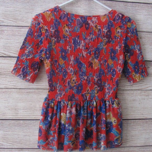 Maeve Ashton Smocked Peplum Top - Picture 9 of 10
